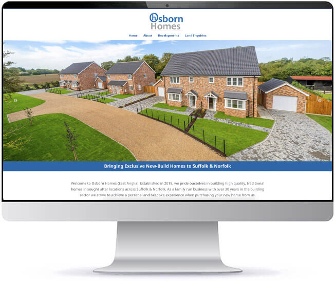 housing developer website design