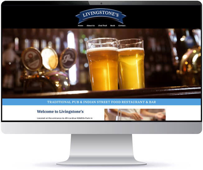pub website design