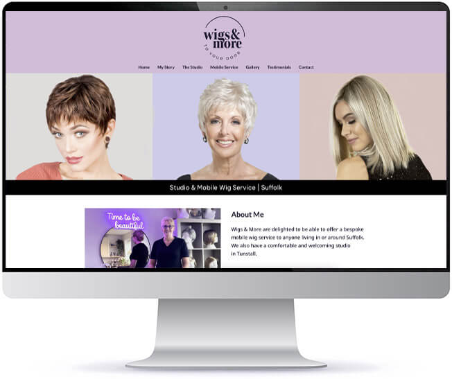 wigs website design