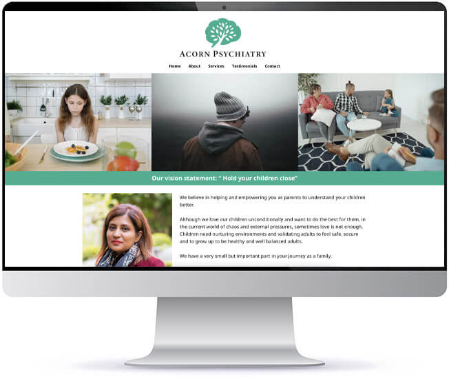 psychiatry website design