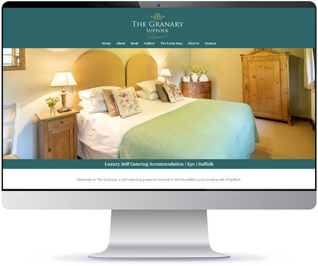 accommodation website design